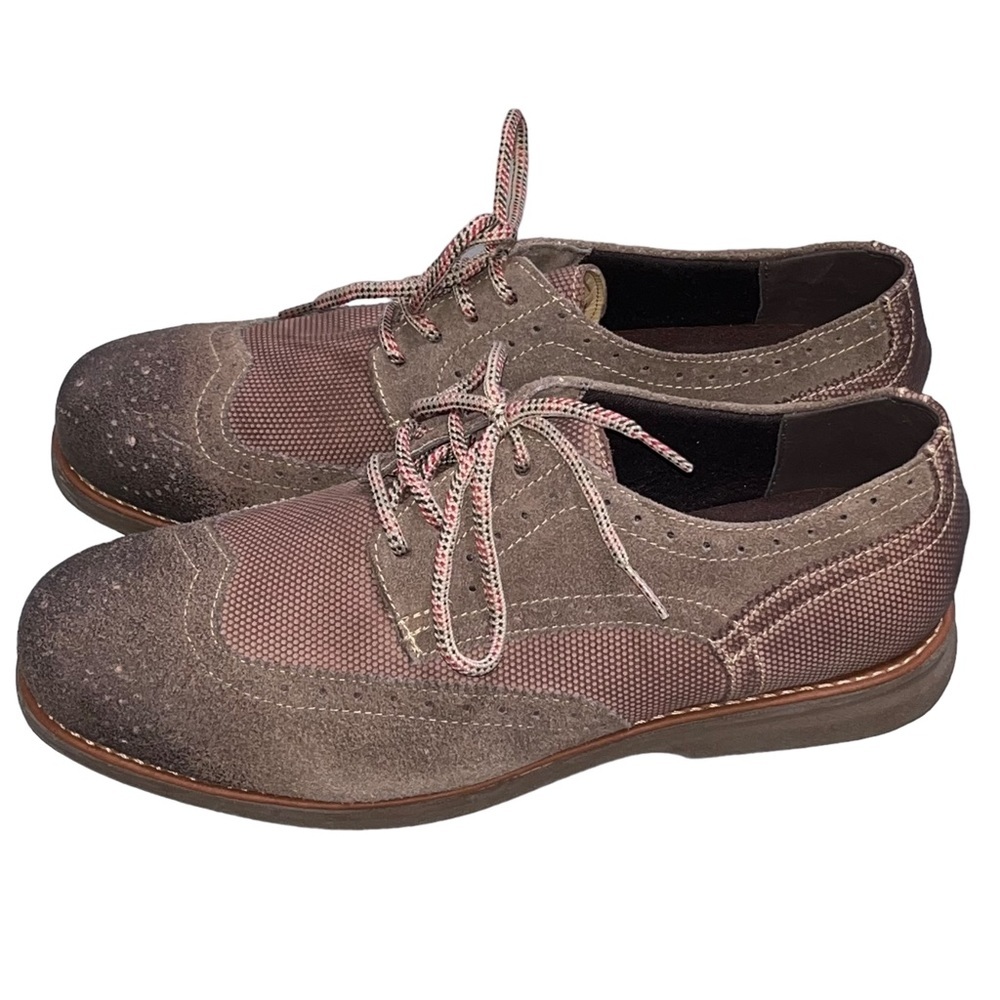 NEW Sandro Moscoloni Men’s Brown Leather Wingtip Oxfords